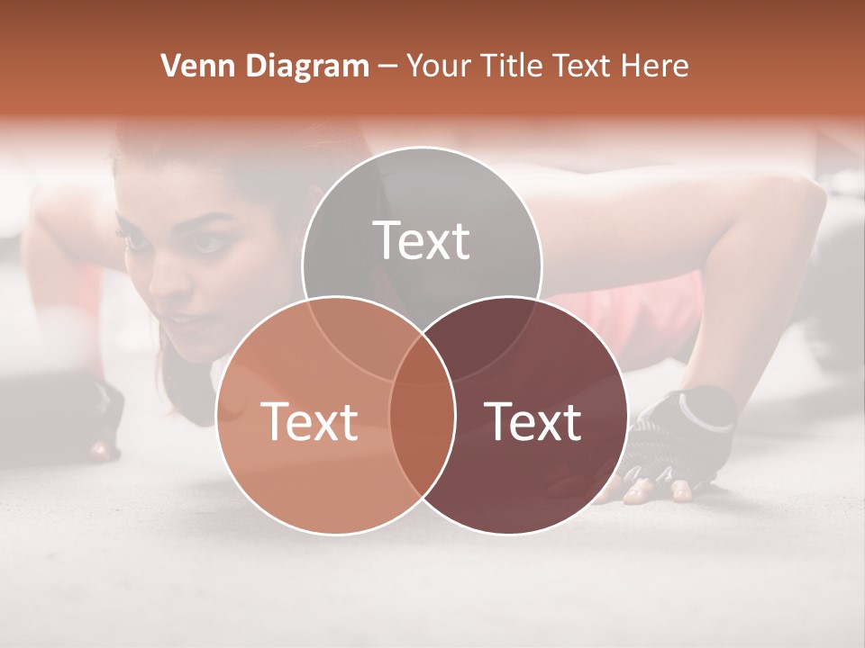 Brunette Sportswear Health PowerPoint Template