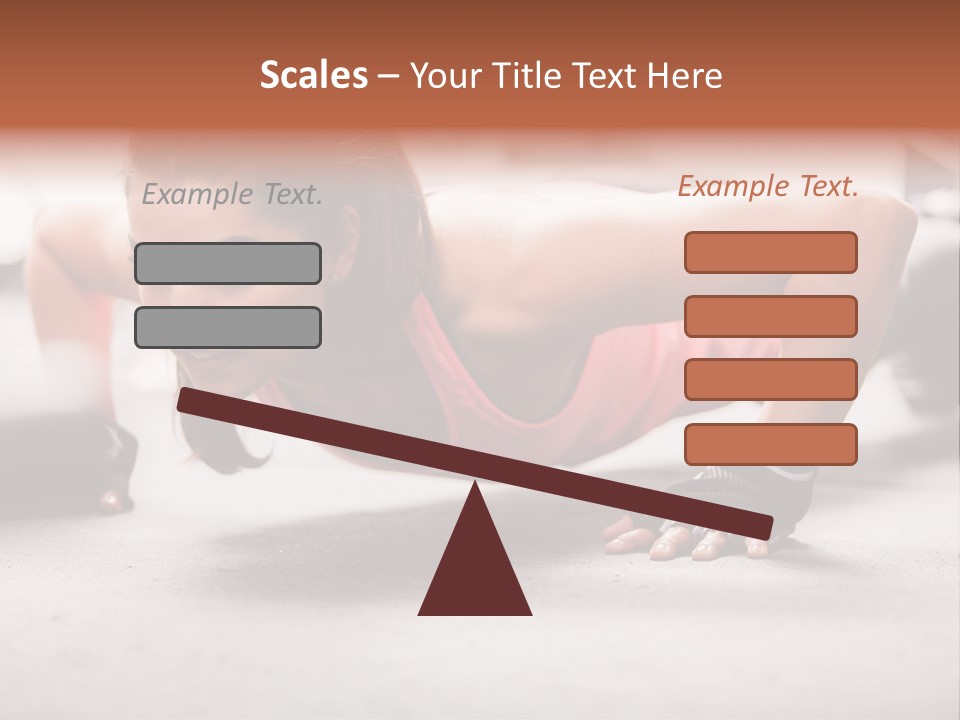 Brunette Sportswear Health PowerPoint Template