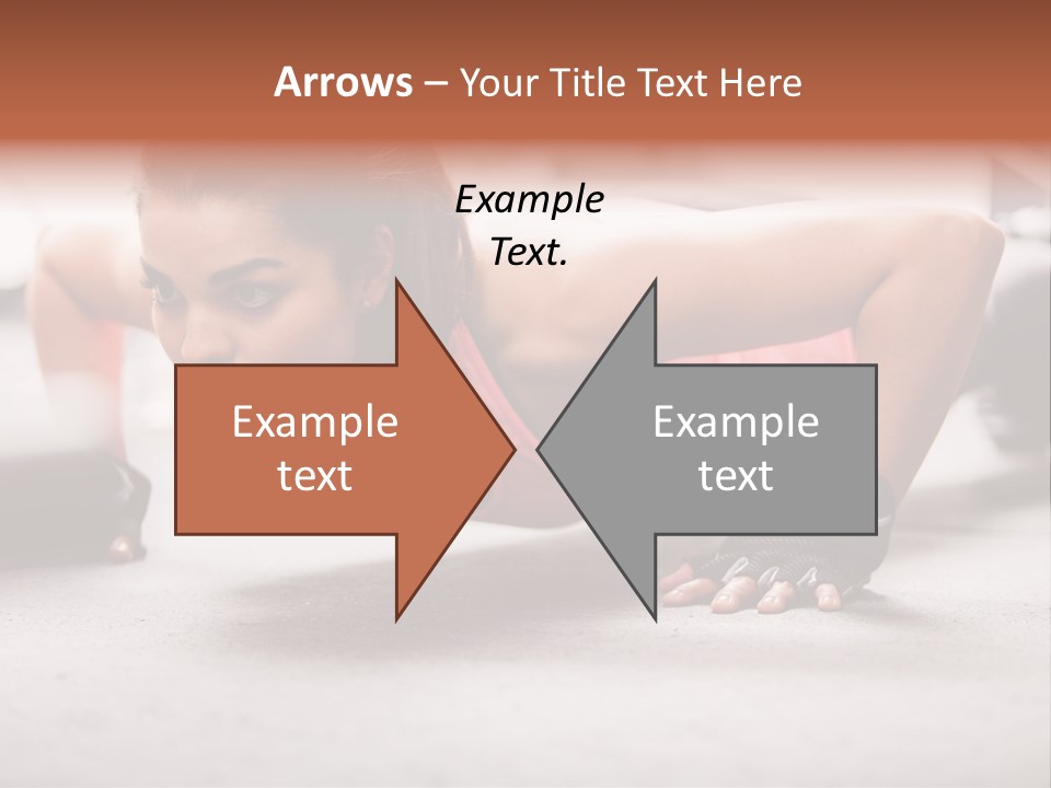 Brunette Sportswear Health PowerPoint Template