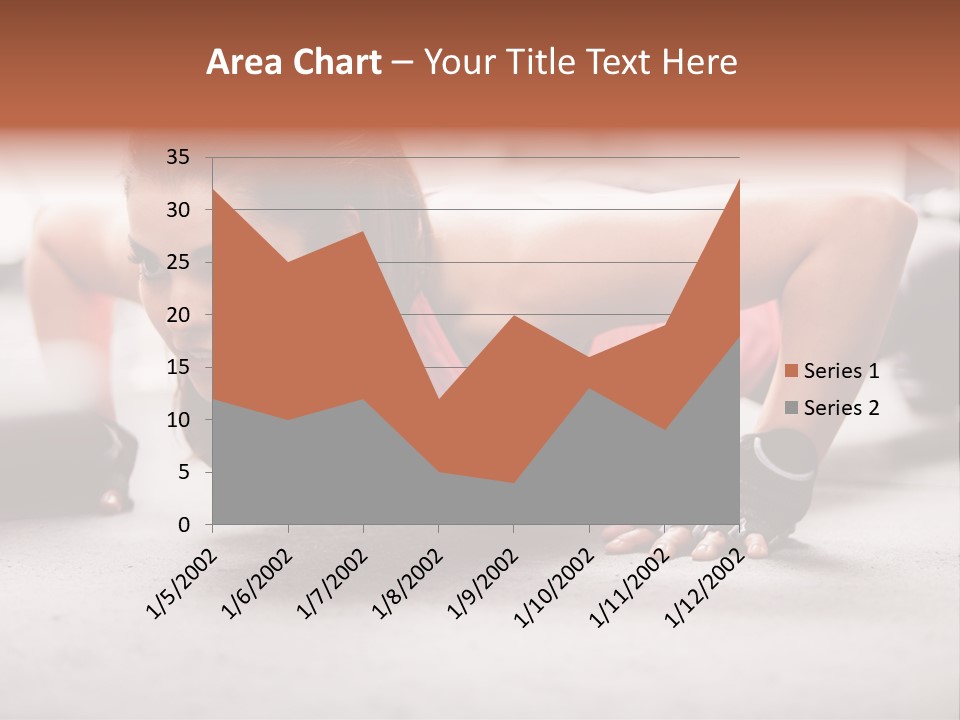 Brunette Sportswear Health PowerPoint Template