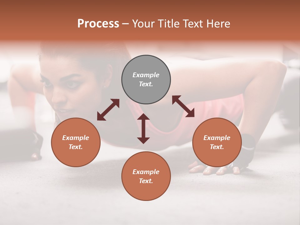 Brunette Sportswear Health PowerPoint Template