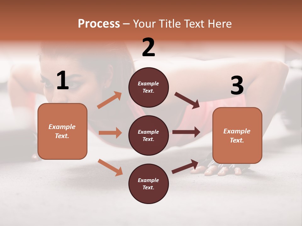 Brunette Sportswear Health PowerPoint Template