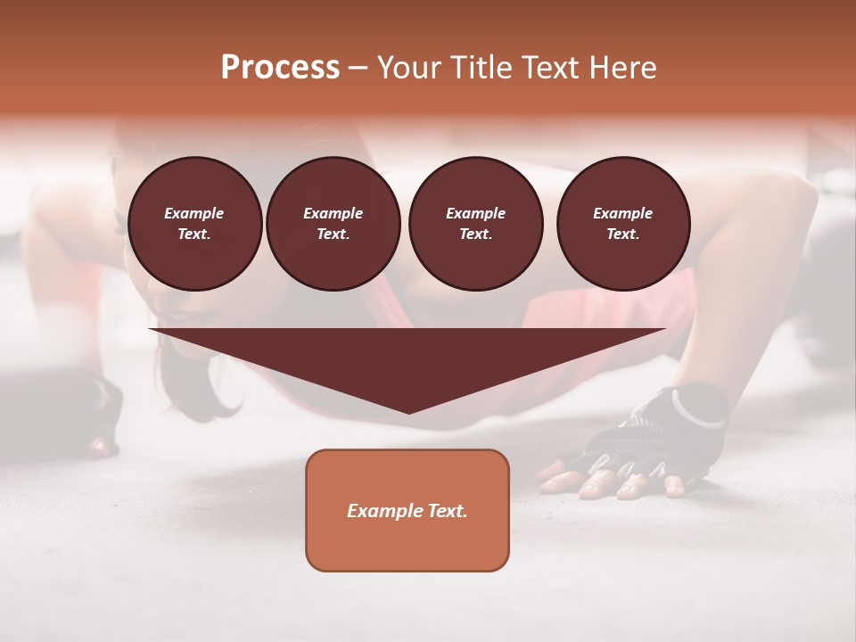 Brunette Sportswear Health PowerPoint Template