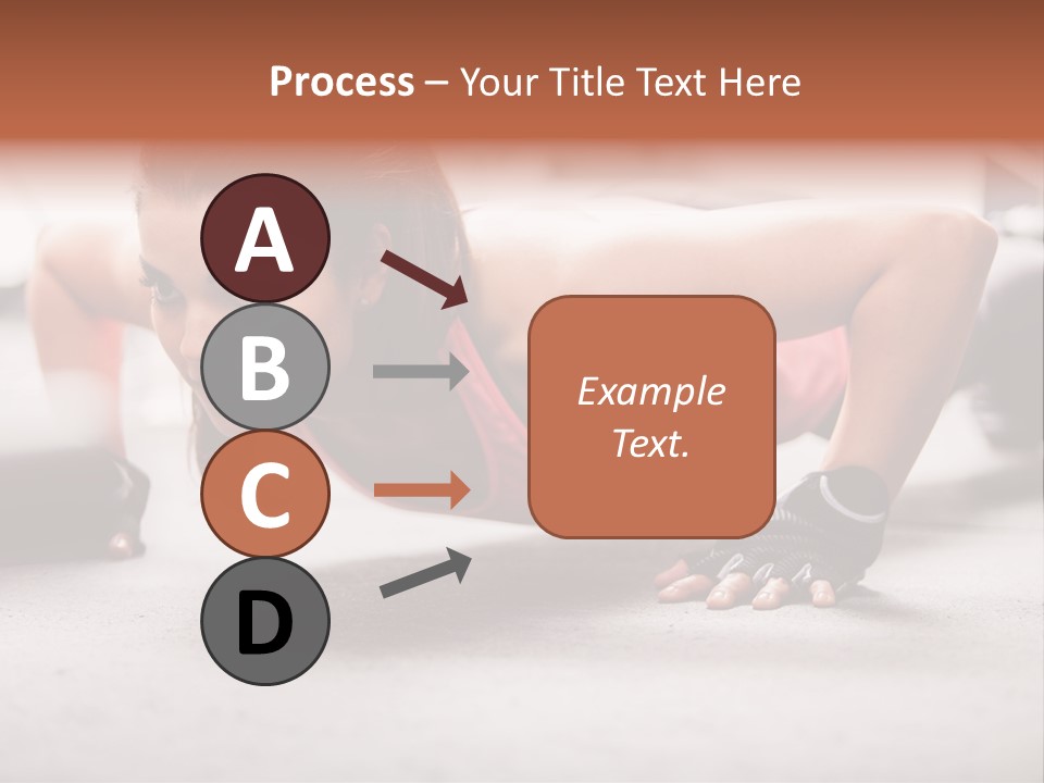 Brunette Sportswear Health PowerPoint Template