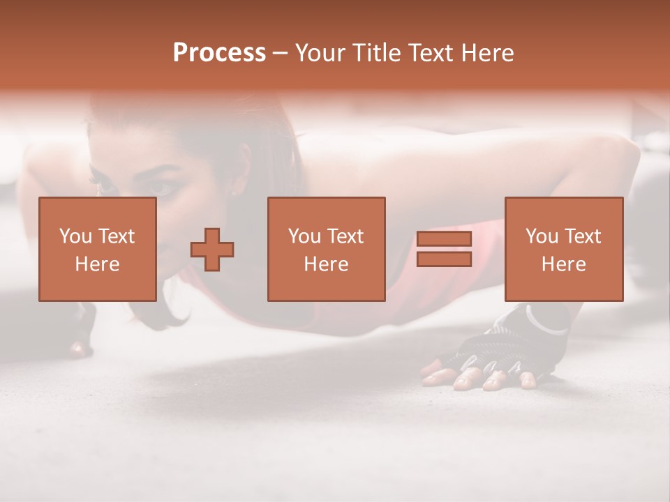 Brunette Sportswear Health PowerPoint Template