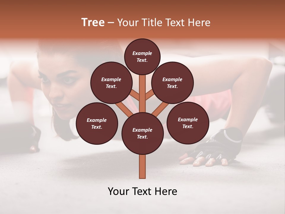 Brunette Sportswear Health PowerPoint Template