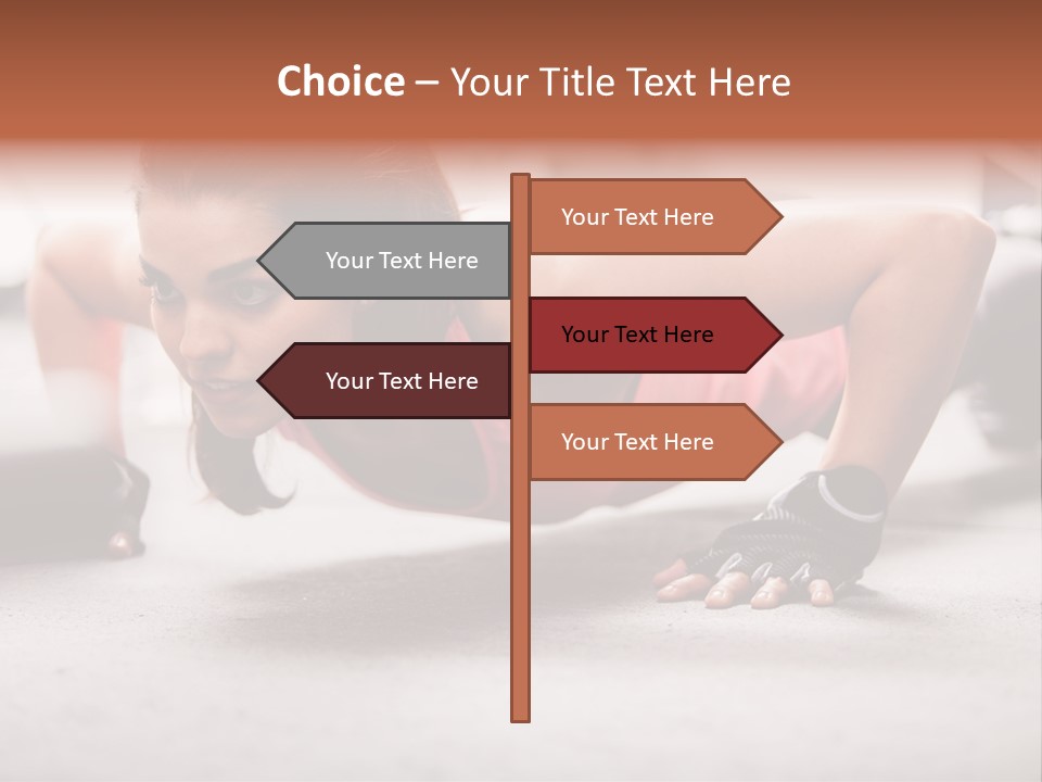 Brunette Sportswear Health PowerPoint Template