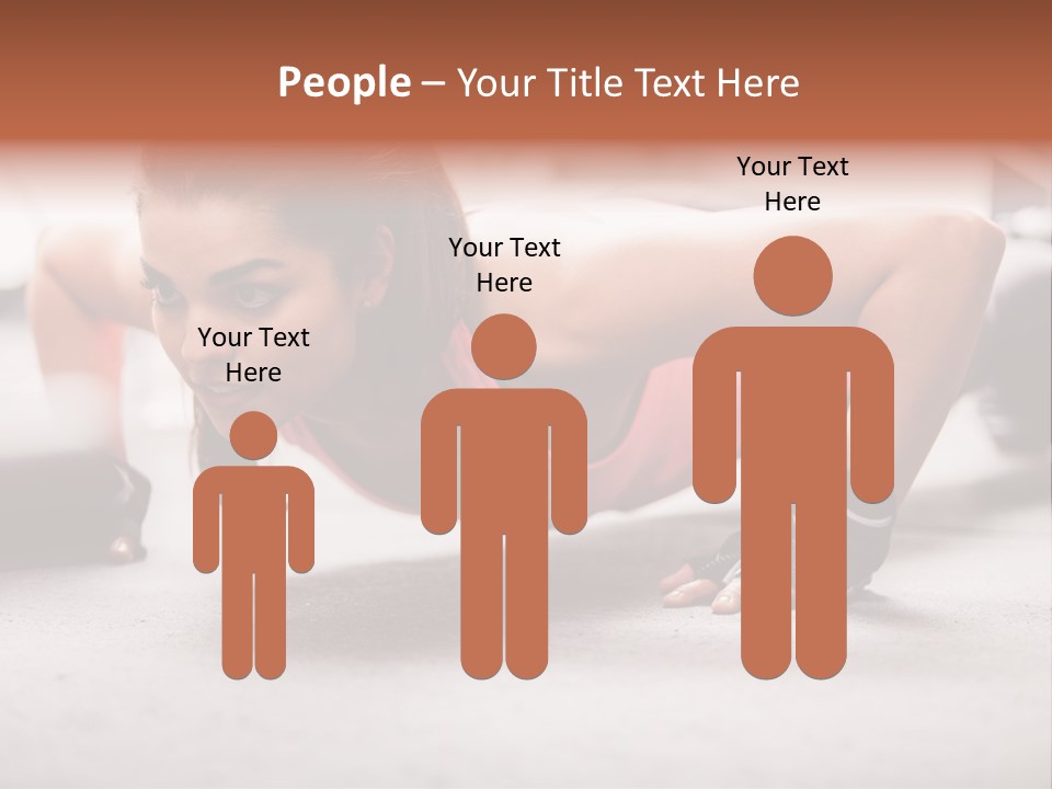 Brunette Sportswear Health PowerPoint Template