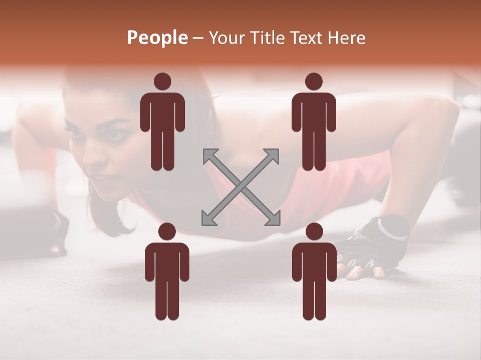 Brunette Sportswear Health PowerPoint Template