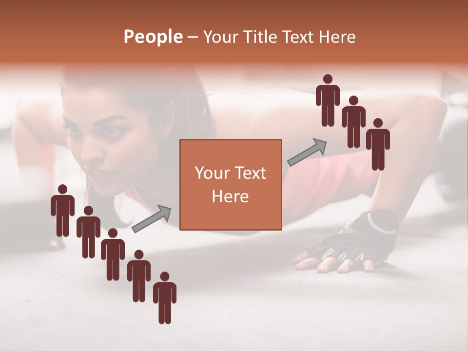 Brunette Sportswear Health PowerPoint Template