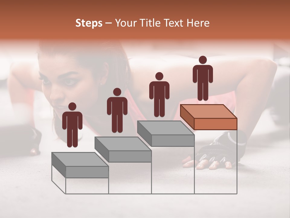 Brunette Sportswear Health PowerPoint Template