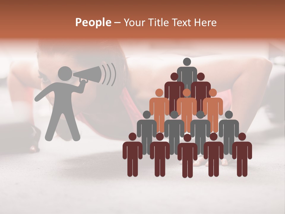 Brunette Sportswear Health PowerPoint Template