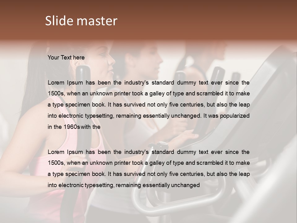 Happy Fitness Cute PowerPoint Template