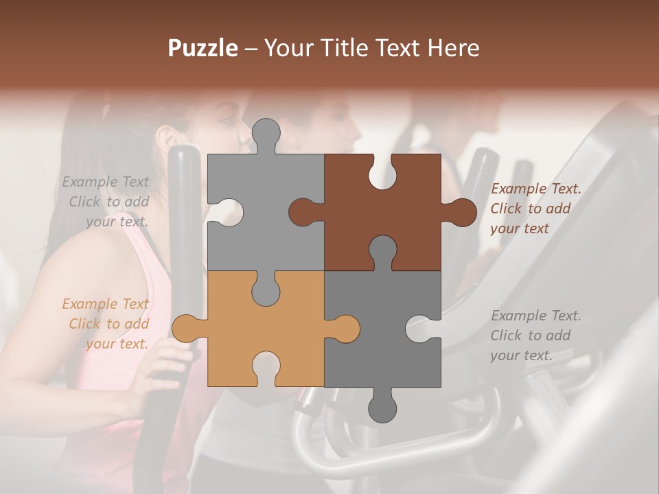 Happy Fitness Cute PowerPoint Template