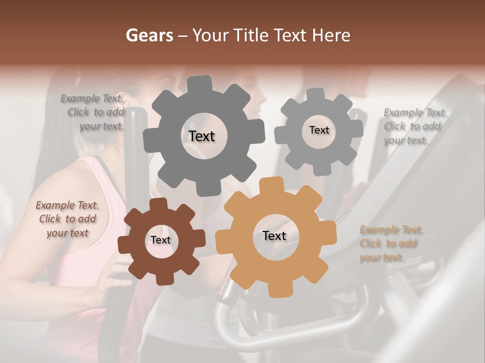 Happy Fitness Cute PowerPoint Template