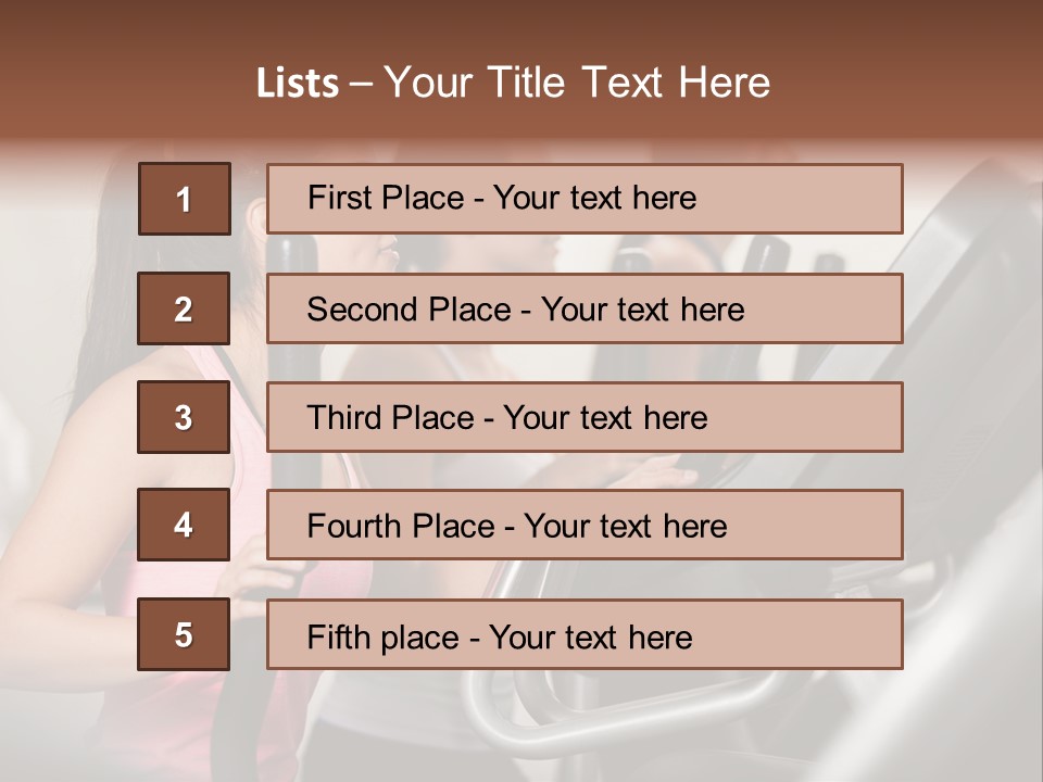 Happy Fitness Cute PowerPoint Template