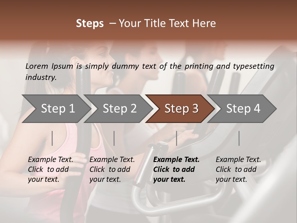 Happy Fitness Cute PowerPoint Template