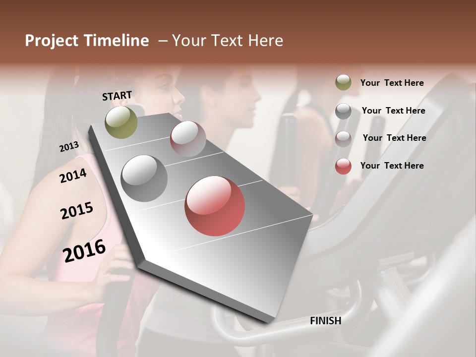 Happy Fitness Cute PowerPoint Template