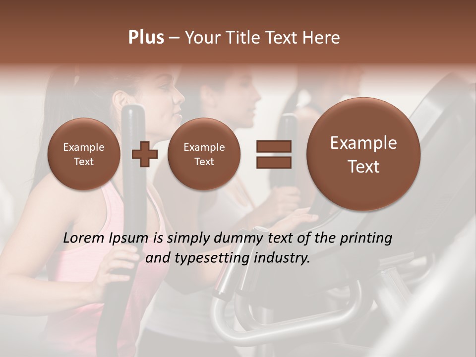 Happy Fitness Cute PowerPoint Template