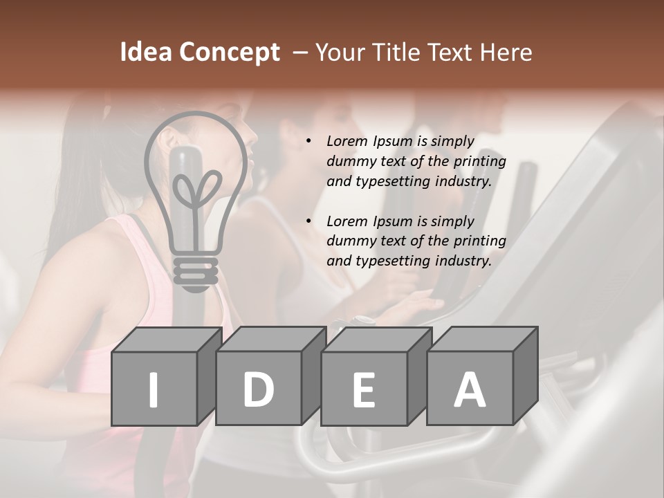 Happy Fitness Cute PowerPoint Template