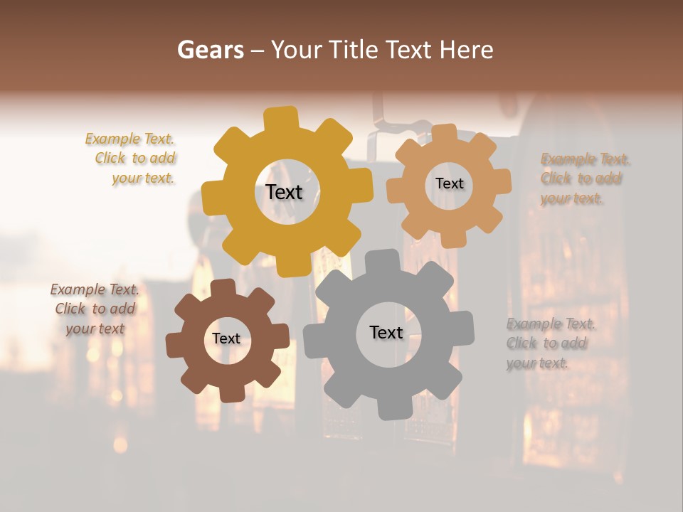 Wall Horizontal Black PowerPoint Template