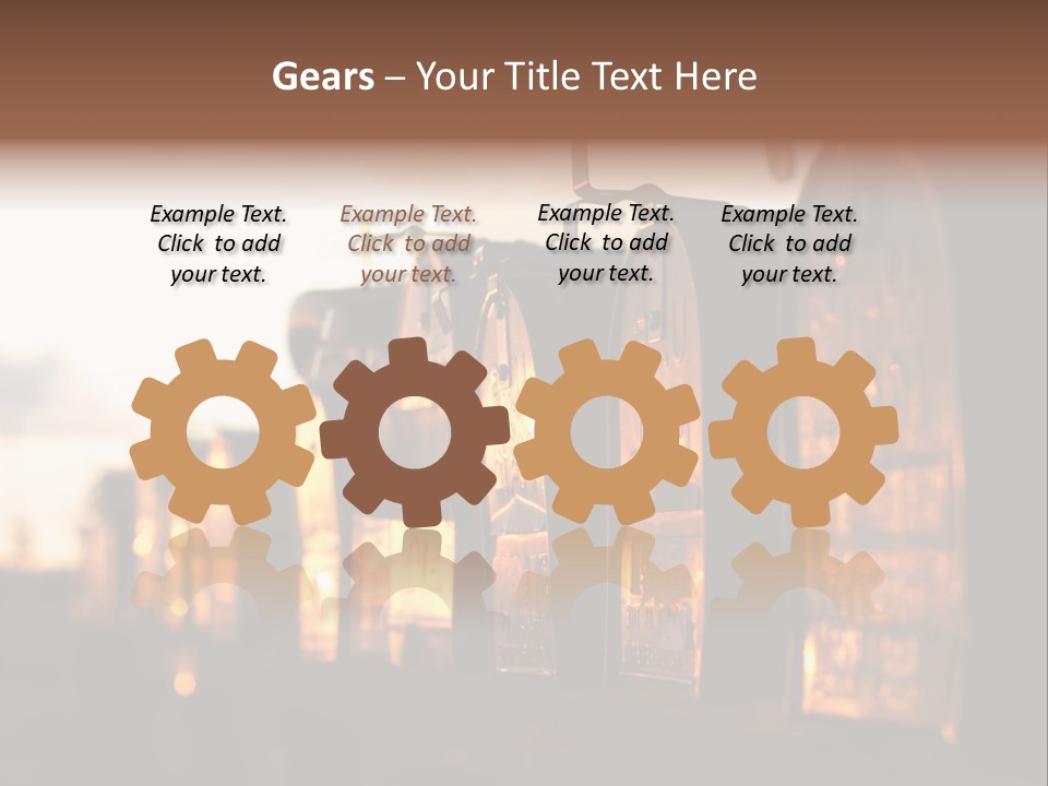 Wall Horizontal Black PowerPoint Template