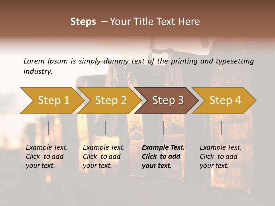 Wall Horizontal Black PowerPoint Template