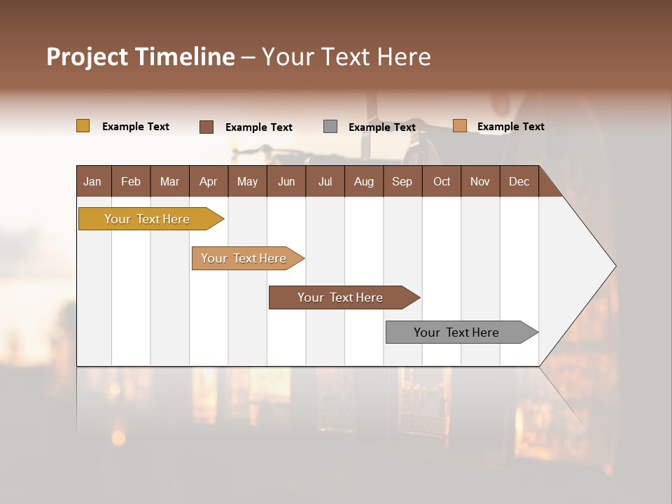 Wall Horizontal Black PowerPoint Template