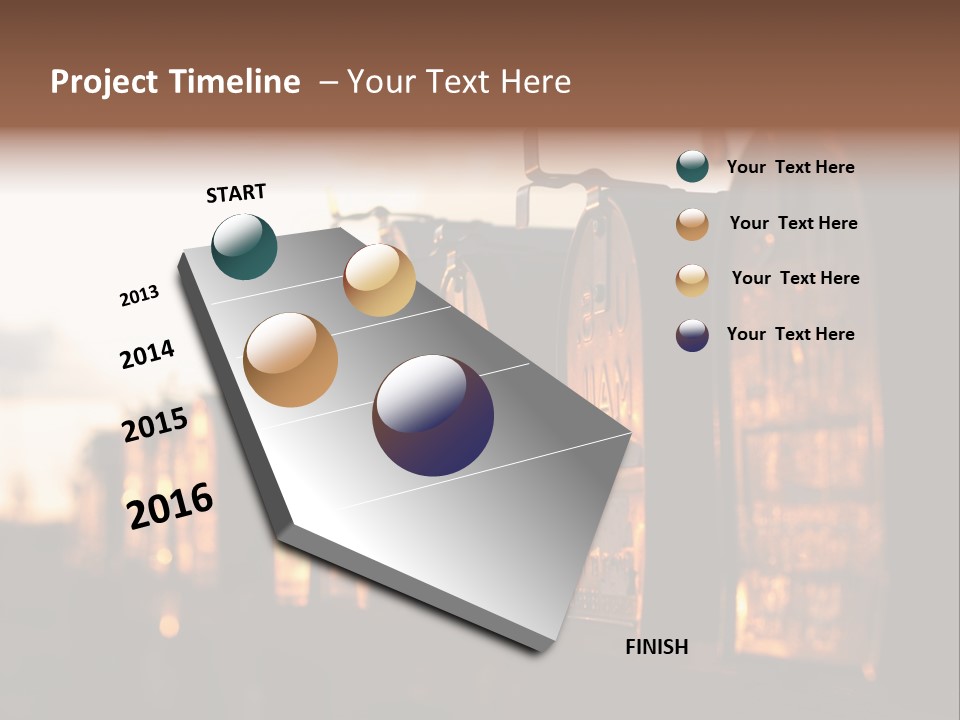 Wall Horizontal Black PowerPoint Template