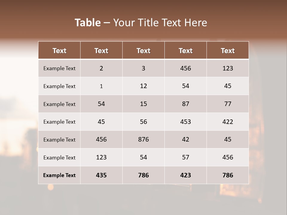 Wall Horizontal Black PowerPoint Template