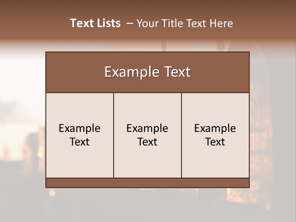 Wall Horizontal Black PowerPoint Template