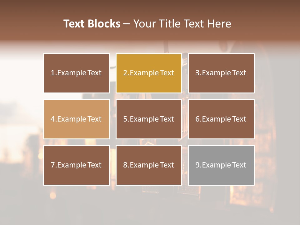 Wall Horizontal Black PowerPoint Template