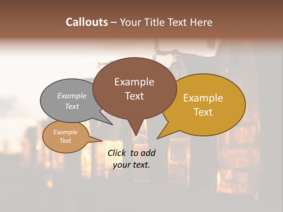 Wall Horizontal Black PowerPoint Template