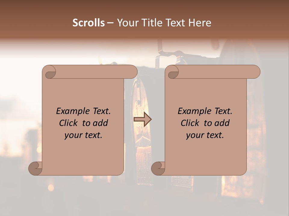 Wall Horizontal Black PowerPoint Template