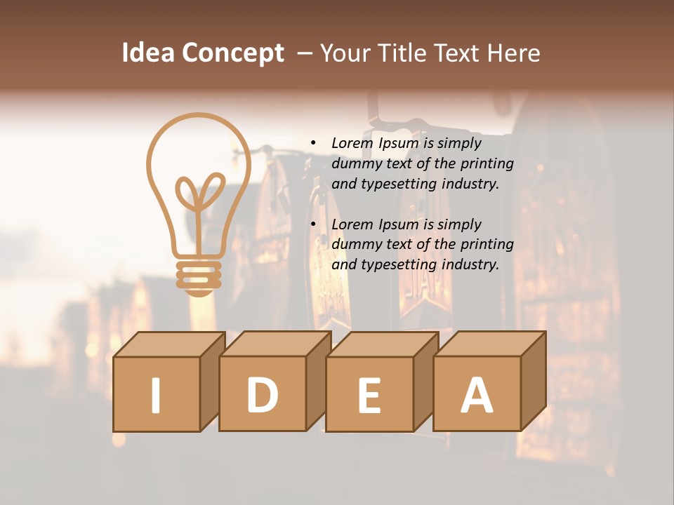 Wall Horizontal Black PowerPoint Template