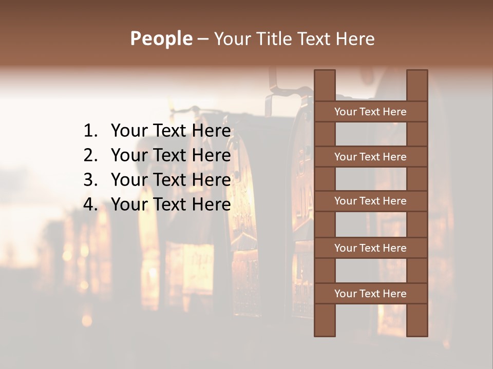 Wall Horizontal Black PowerPoint Template