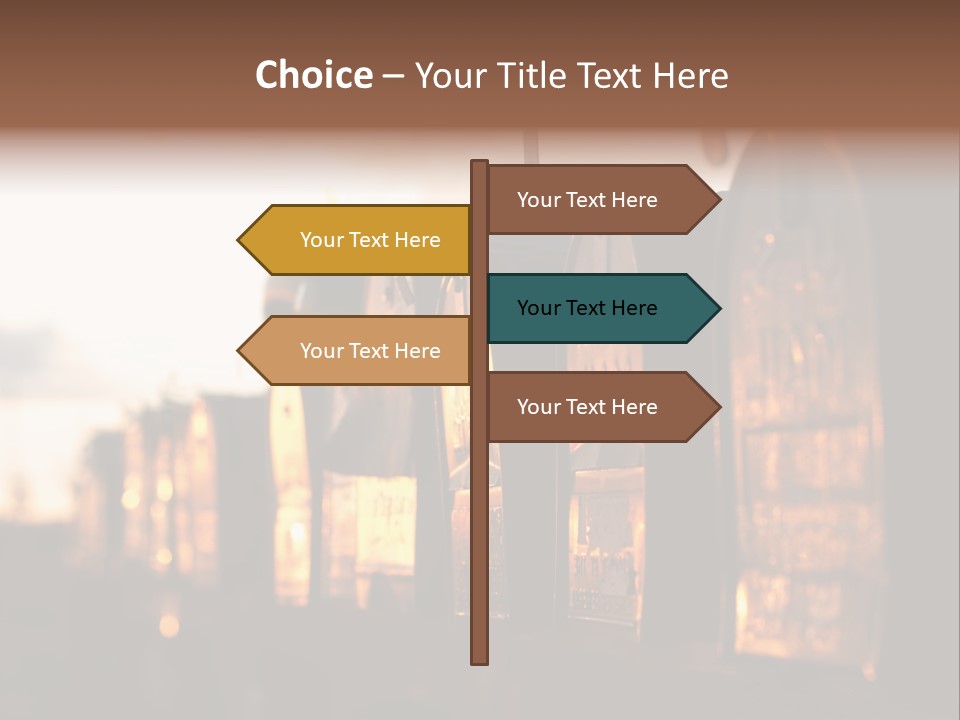 Wall Horizontal Black PowerPoint Template
