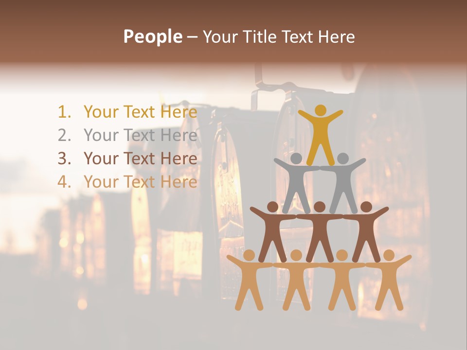 Wall Horizontal Black PowerPoint Template