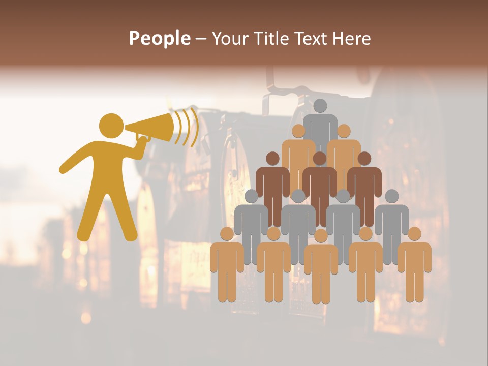 Wall Horizontal Black PowerPoint Template