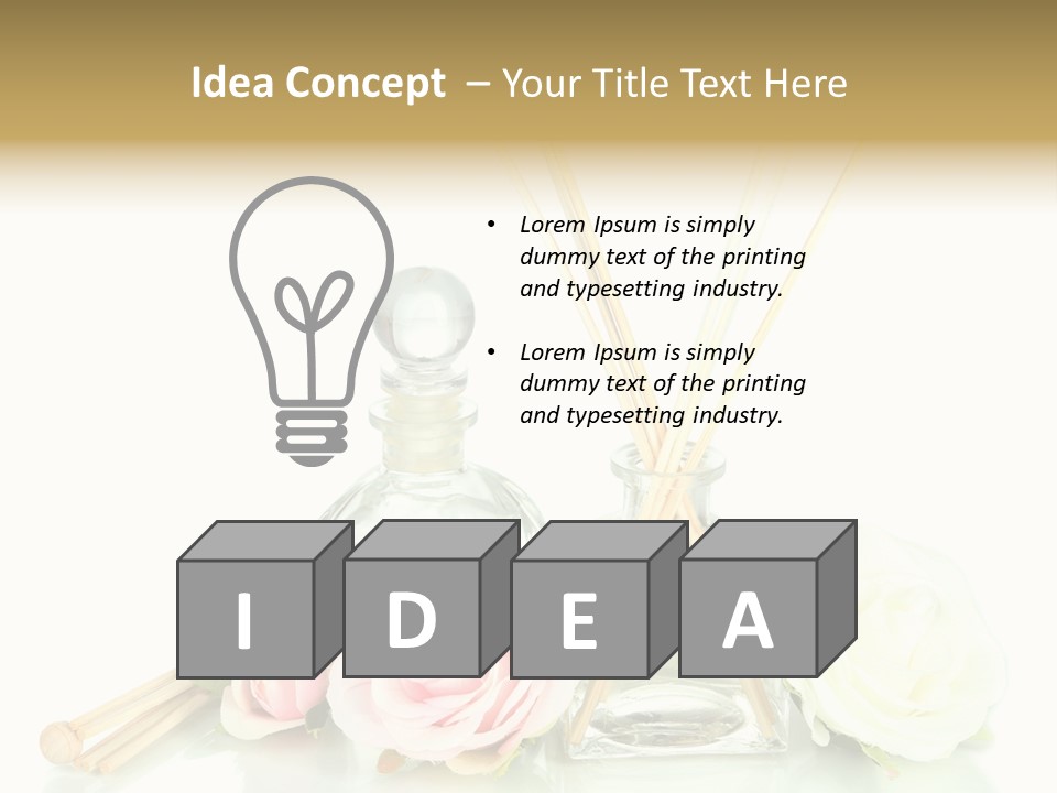 White Bottle Jar PowerPoint Template