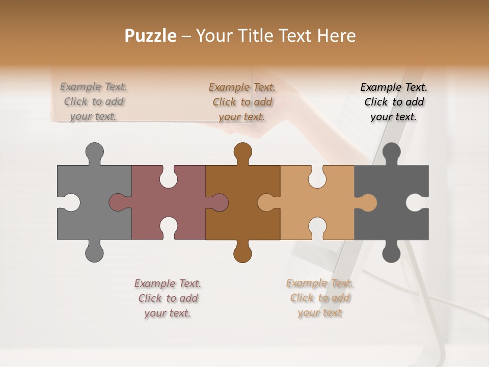 Holding Ebusiness Closeup PowerPoint Template