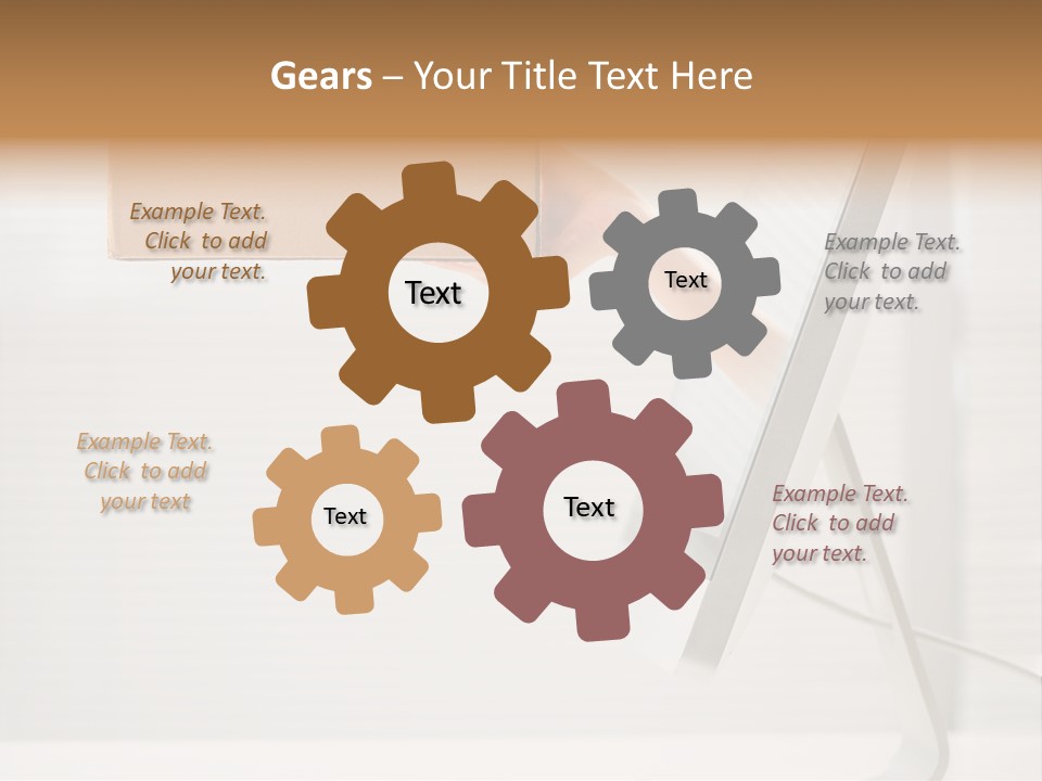 Holding Ebusiness Closeup PowerPoint Template