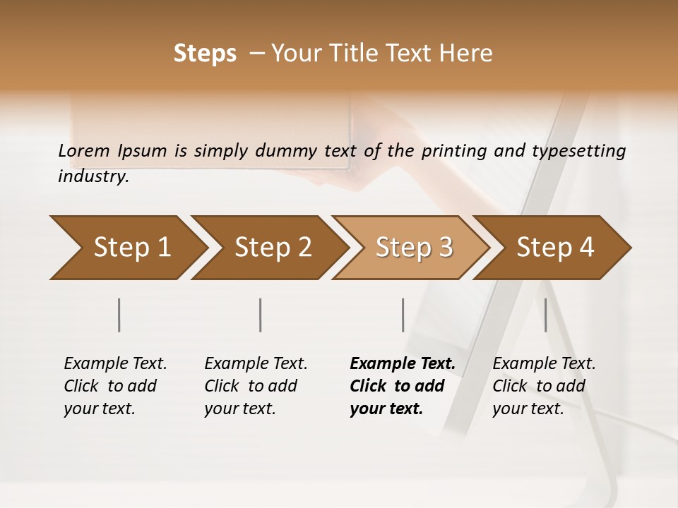 Holding Ebusiness Closeup PowerPoint Template