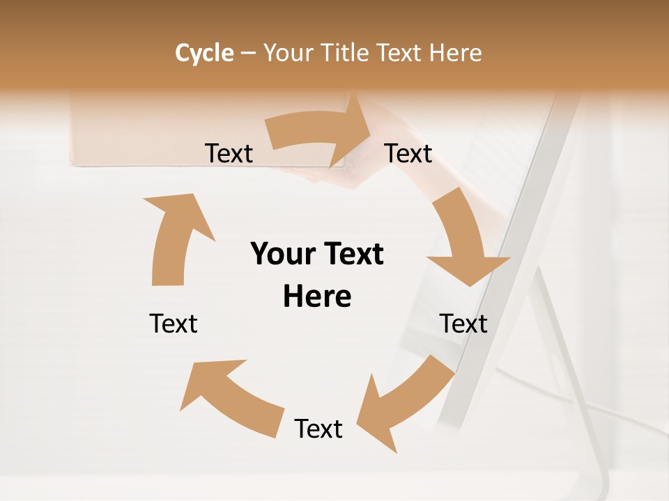 Holding Ebusiness Closeup PowerPoint Template