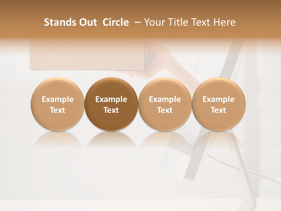 Holding Ebusiness Closeup PowerPoint Template