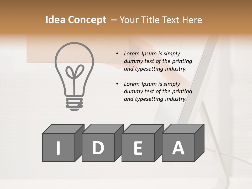 Holding Ebusiness Closeup PowerPoint Template