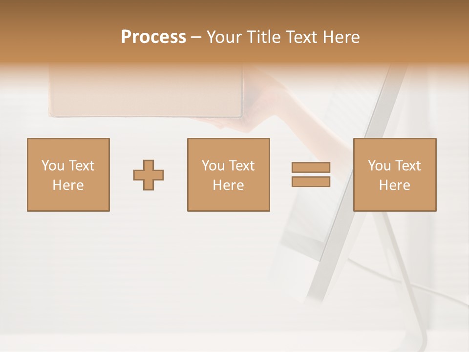 Holding Ebusiness Closeup PowerPoint Template