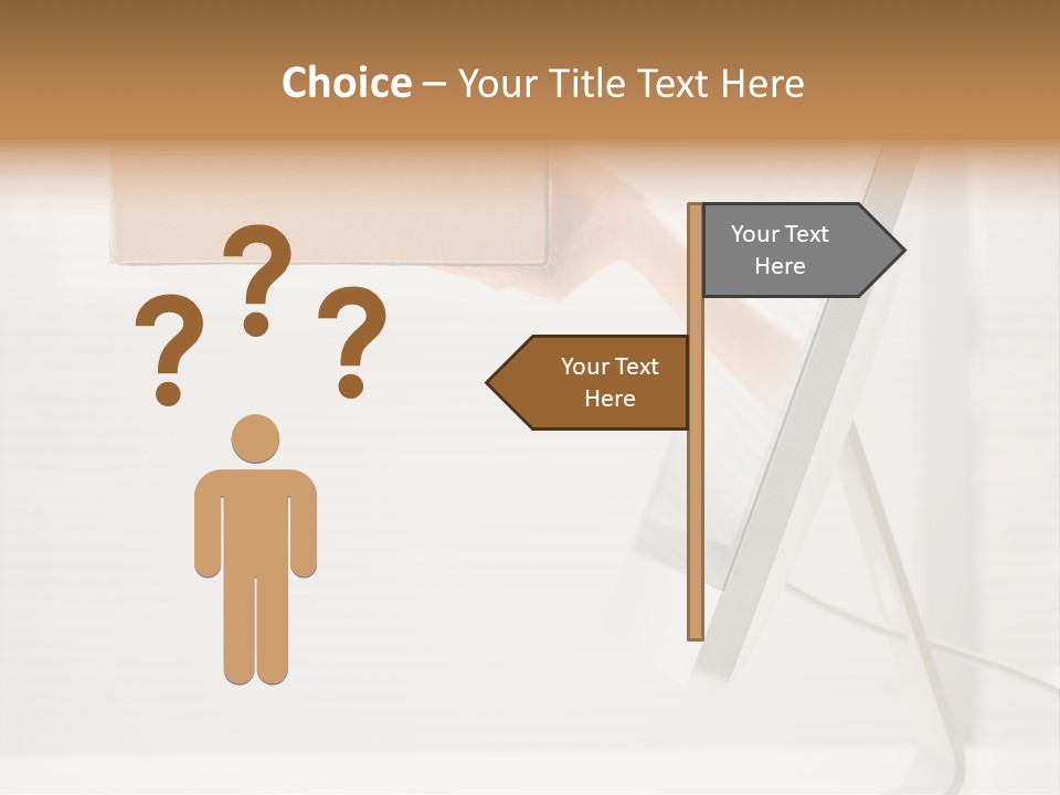 Holding Ebusiness Closeup PowerPoint Template