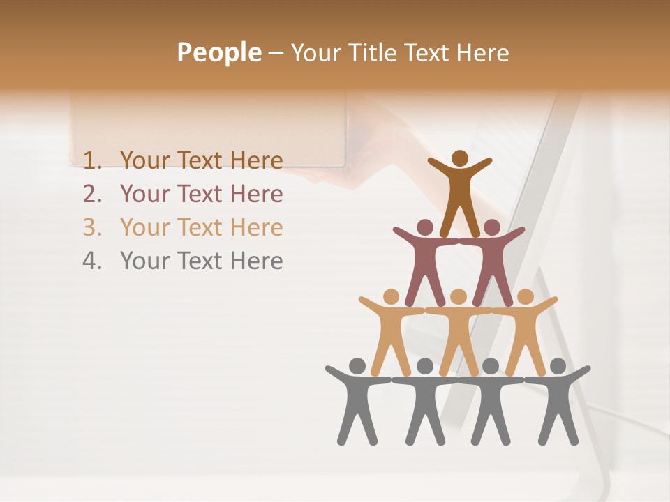 Holding Ebusiness Closeup PowerPoint Template