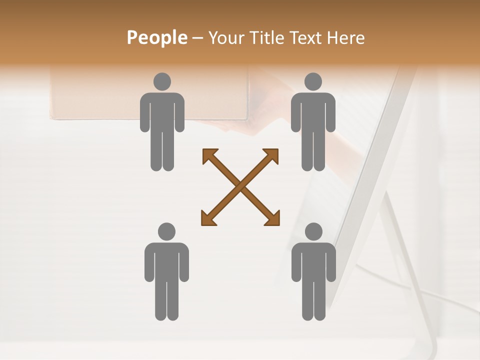 Holding Ebusiness Closeup PowerPoint Template